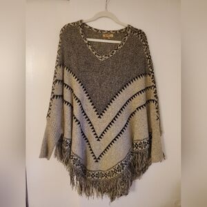 Sweater poncho